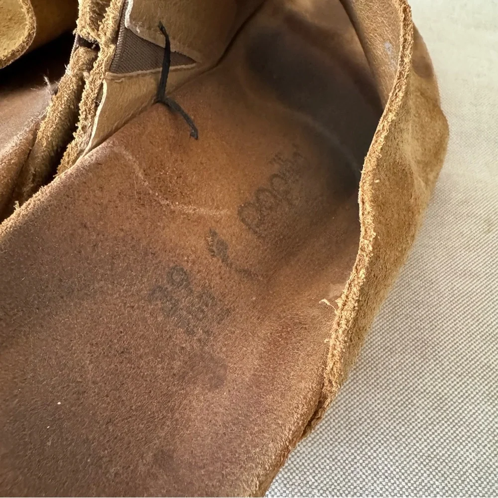 Birkenstock Papillo Tan Suede Wedge Sandals - Picture 3 of 7